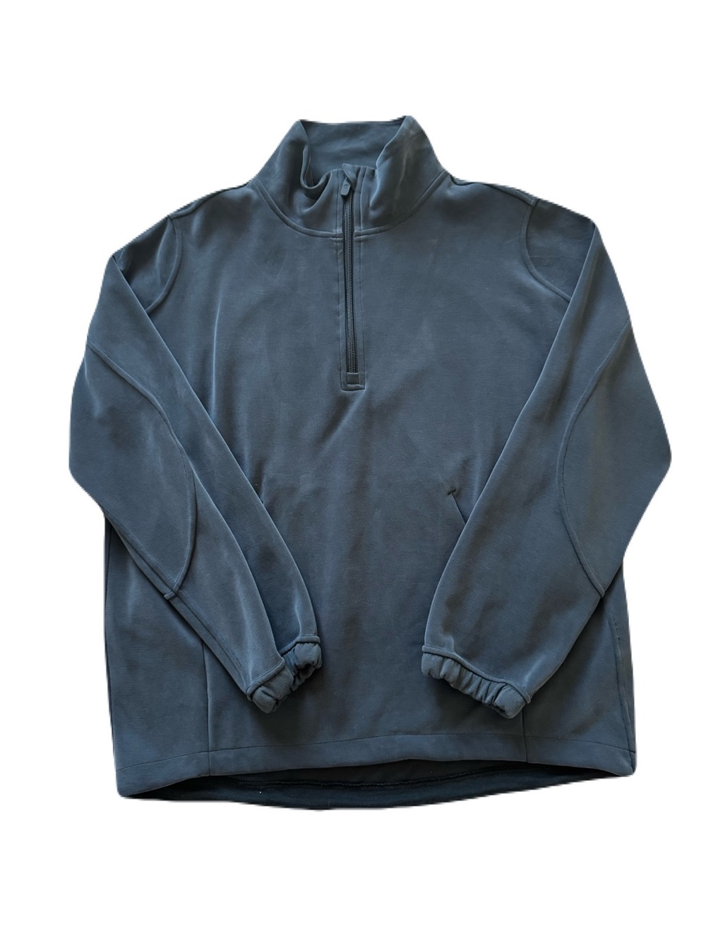 Women's Lululemon Athletica Soft Stream Half Zip Long Sleeve Grey Size Small